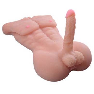 Deluxe Mann Masturbator mit Dildo und Anus -öffnung aus hautänlichem Material, F