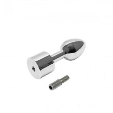 Butt-Plug Edelstahl 9,5 cm mit M8 Innengewinde & Adapter auf M6