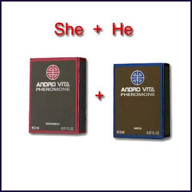 ANDRO VITA WOMEN Pheromon. 2 ml + ANDRO VITA MEN Pheromon. 2 ml. (Konzentrierte Pheromone.