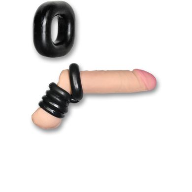 SportFucker Boner Expansion Pack - 2 Ballstretcherringe black