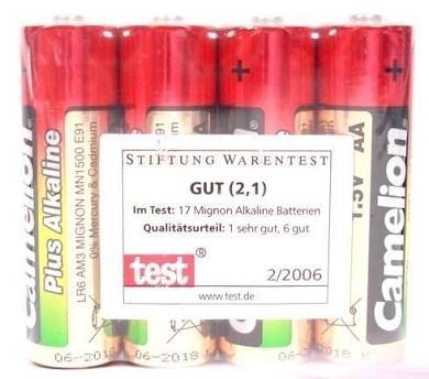 40x BATTERIEN CAMELION PLUS ALKALINE MIGNON AA 1,5V BATTERIE 4er BLISTER PACK