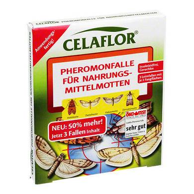 CELAFLOR Pheromonfalle f.Nahrungsmittelmotten 3St PZN 00019755