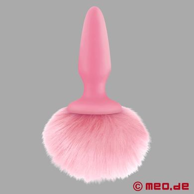 Bunny Tail Analplug - Buttplug mit Hasenschwanz in rosa