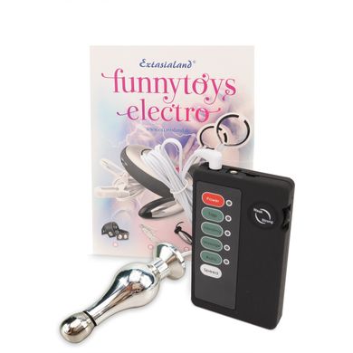  Elektro Analdildo Vibe Anal Plug Reizstromgert aus Stahl Butt Plug Kegel Massageelektro