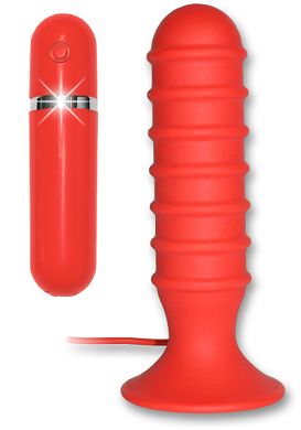 14 x 3,5 cm Buttplug Thriller Ass Plug Silikon red