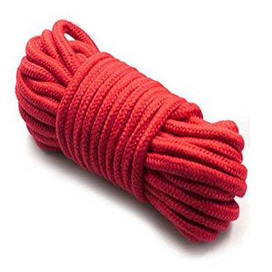 Hisionlee S&M Cotton Rope BDSM Fessel Seil 10 Meter Lang (Rot)