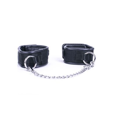 HardcoreDeLuxe Handfessel mit Metallkette 33 cm black