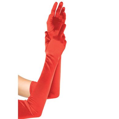 Leg Avenue Satin-Handschuhe lang rot Gr.S-L