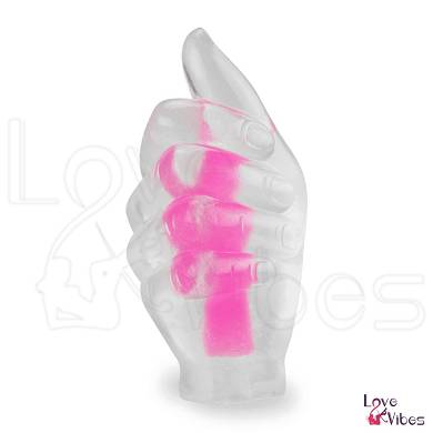 Transparente Lustmuschi in Handform