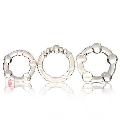 Penisringset 3er - transparent