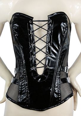 Lackcorsage Black Level schwarz