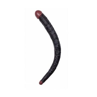 NMC Realistic Double Dong 22 inch - realistischer Doppel Dildo in Penis Form - black/schwa