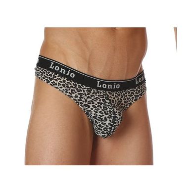 Bitz Super Naughty. Sexy und eng anliegende Leopard-Leopard Herren Unterhose Sexy Jockstra
