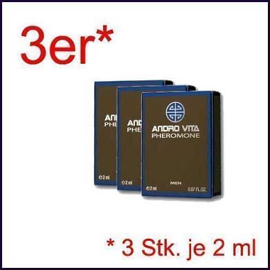 ANDRO VITA MEN Pheromon. 3 x 2 ml. Konzentrierte Pheromone. Lockstoff. ( 3 Stk.)
