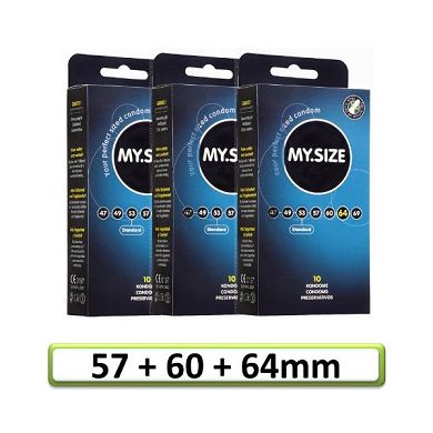 My.Size Kondome - 3x10er Probierset (je 10x 57. 60. 64mm)