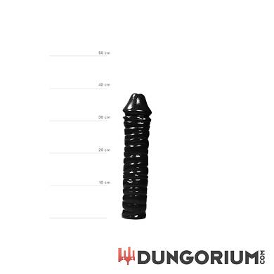 All Black Extra groer Dildo in Schwarz