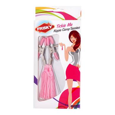 Nippelklemmen mit Quasten in Pink