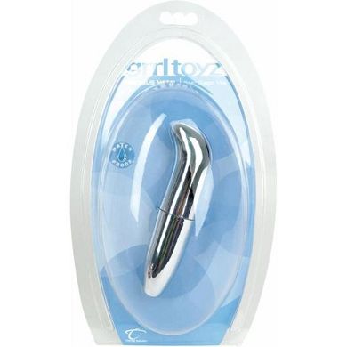 G-Spot Vibe, 5 inch (13 cm), Waterproof, Precious Metal Silver