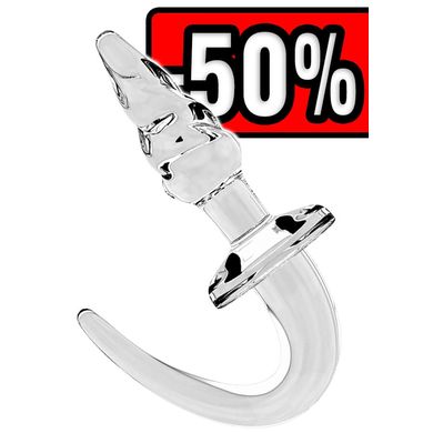 10,2 x 3,1 cm Dogtail Buttplug Sono clear SUPERSALE