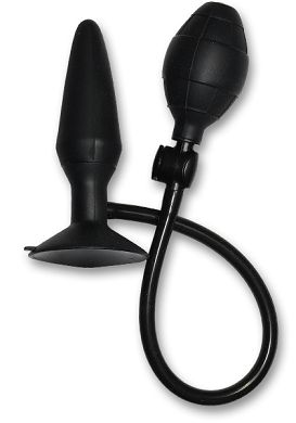 15 x 3,9 cm Inflatable Plug Large with Core Silikon black
