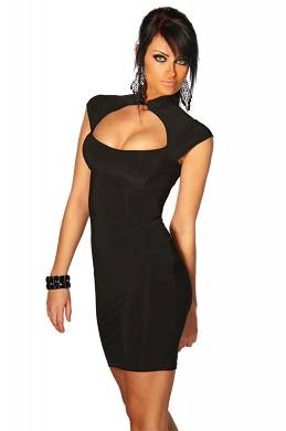 Asia Minikleid schwarz