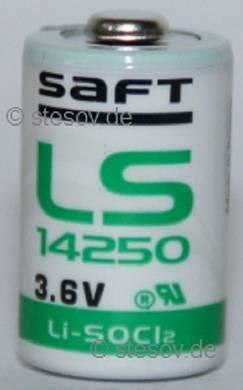 Lithium Batterie 1/2 AA 3,6V Volt Saft LS14250 1200mAh