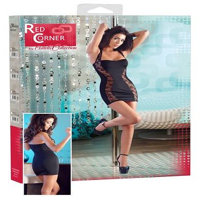 Minikleid mit transparenter Spitze