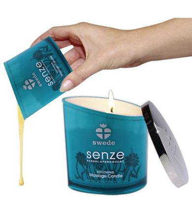 Senze Massage-Kerze - Duft: Pfefferminz, Rose und Orange