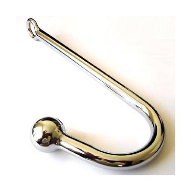 Anal Hook Verchromter Stahl Plug 2.5cm Kugel Metall