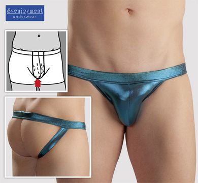 Herren Hebe-Glanz-Jocks metallicgrün