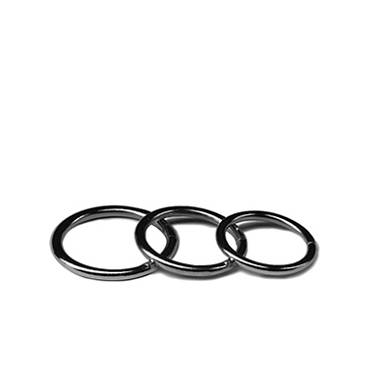 Metallcockring mit Naht