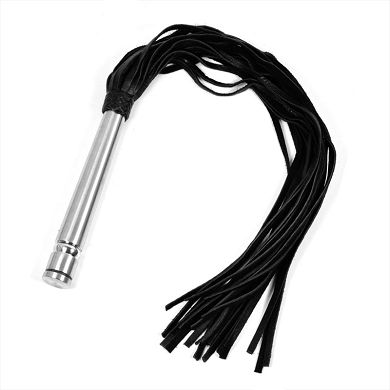 Leder Flogger mit Metall-Griff