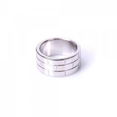 Hardstyle Penisring - 40 mm - in Silber