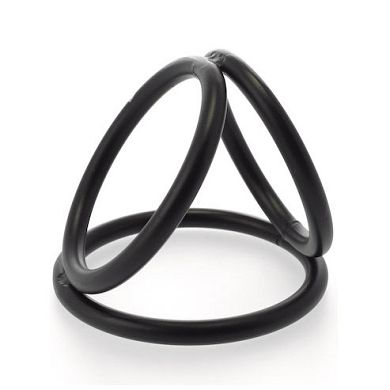 Tripple Penis-/ Hodenring SCHWARZ