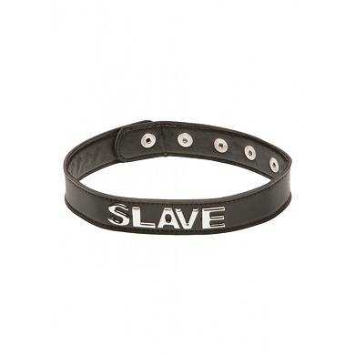 Halsband "Slave" - in Schwarz