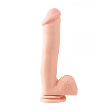 Basix Rubber Works 12 Dong: Dildo mit Saugfu, haut