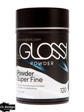 beGLOSS Talkum Powder Latex Pflege Puder Anziehhilfe 100 % pharmazeutisch 