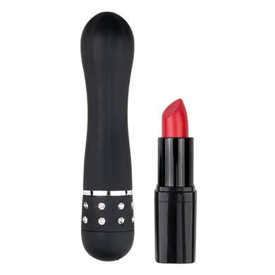 EasyToys Mini-Vibrator mit Rillen in Schwarz