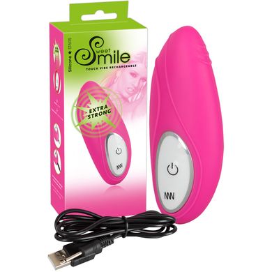 12 x 5 cm Smile Vibrator Touch Vibe pink