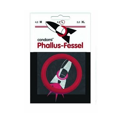 Condomi Phallus Fessel Penisring 4.5 cm rot