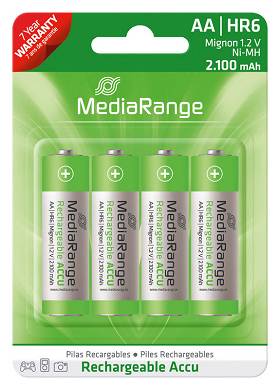 4x AA HR6 Akku Mignon Batterie 2100 mAh 1,2V wiederaufladbar