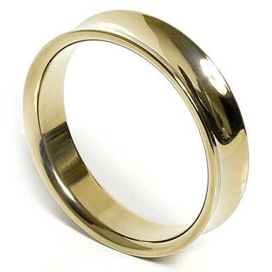 TitanToys - Cockring Cocky Gold aus Titan – PROVOKANT UND IMPULSIV (45mm)