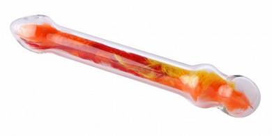 GlassIntimo Glasdildo AKEMI edler Dildo mit Federfüllung 22*3.5cm