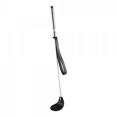 Peitsche mit Klappe - 60 cm - in Schwarz