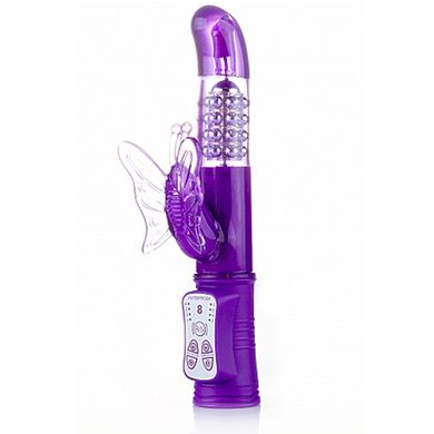 22 x 3 cm Perlenvibrator Shots Toys Butterfly in purple