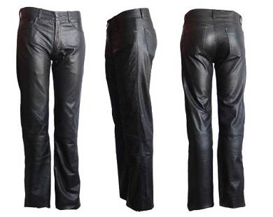 Herren Lederhose Bono Lammnappa schwarz
