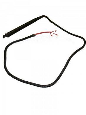 Extralange Peitsche in geflochtener Leder - Optik * Karneval * Fasching * GoGo * Fetisch *