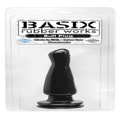 Basix by Pipedream Butt Plug mit Saugnapf - 15.2 cm lang - Durchmesser bis 4 cm - schwarz