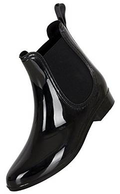 MB Damen Schuhe Chelsea Boots Lack mit Blockabsatz 420