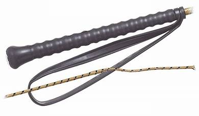 Reitgerte FLECK PVC Rubber Griff mit Handschlaufe